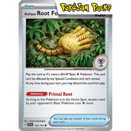 Antique Root Fossil - 130/142 - Common - Stellar Crown - Pokémon TCG