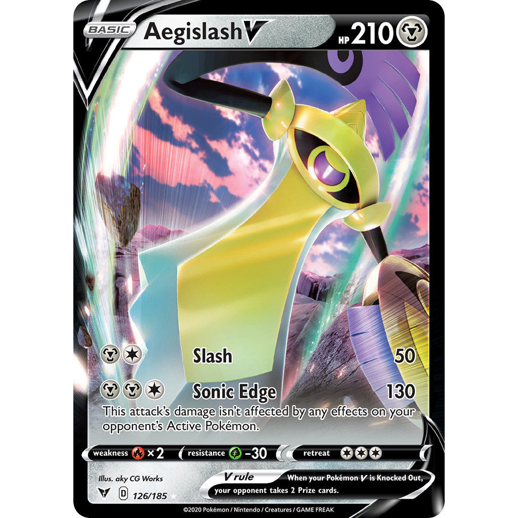 Aegislash V - 126/185 - Ultra Rare - Vivid Voltage - Pokemon TCG