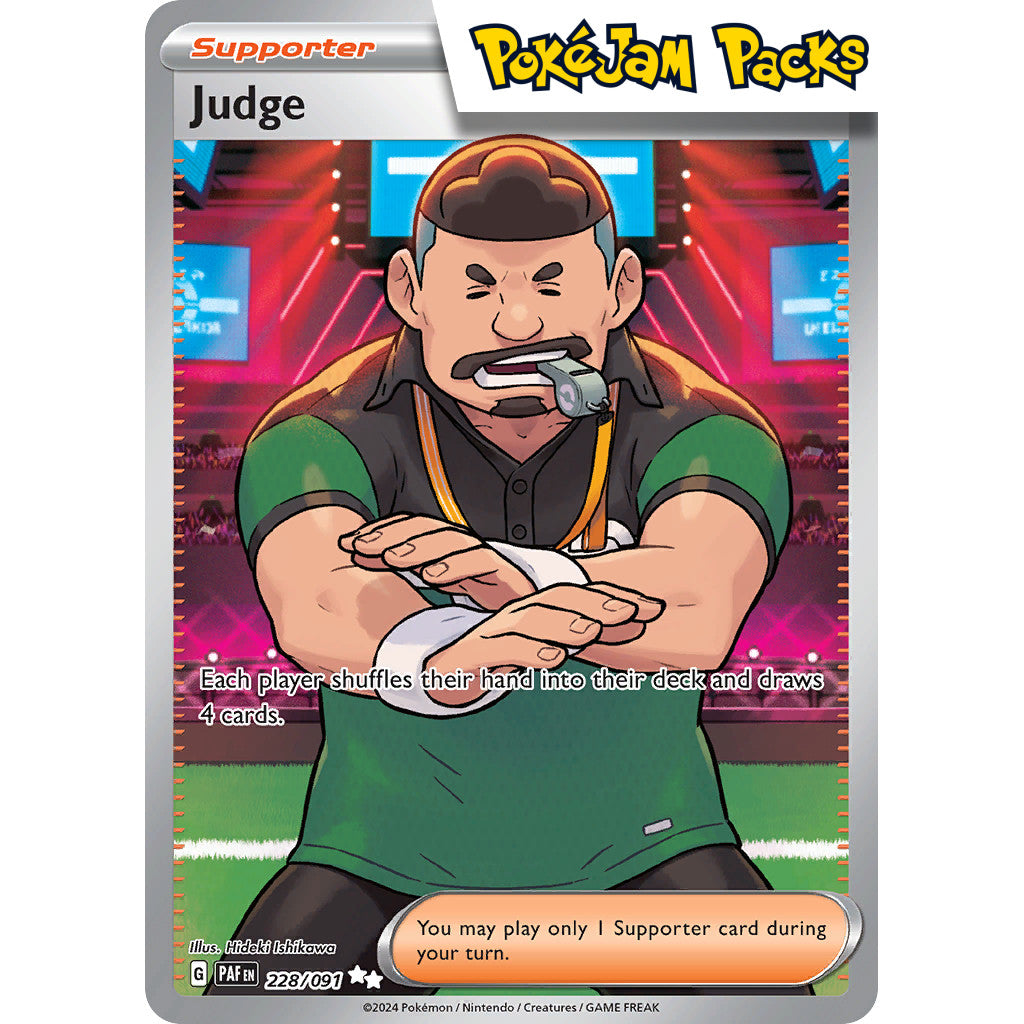 Judge - 228/091 - Illustration Rare - Paldean Fates - Pokémon TCG