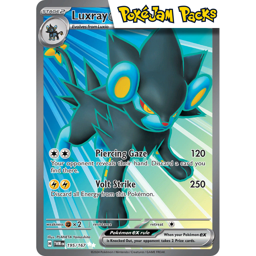 Luxray ex - 195/167 - Full Art Secret Rare - Twilight Masquerade - Pokémon TCG