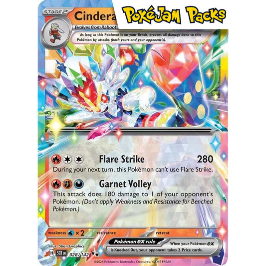 Cinderace ex - 028/142 - Ultra Rare - Stellar Crown - Pokémon TCG
