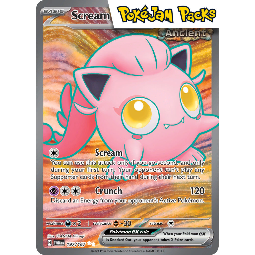 Scream Tail ex - 197/167 - Full Art Secret Rare - Twilight Masquerade - Pokémon TCG