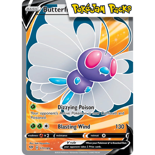 Butterfree V - 177/189 - Full Art Ultra Rare - Darkness Ablaze - Pokémon TCG