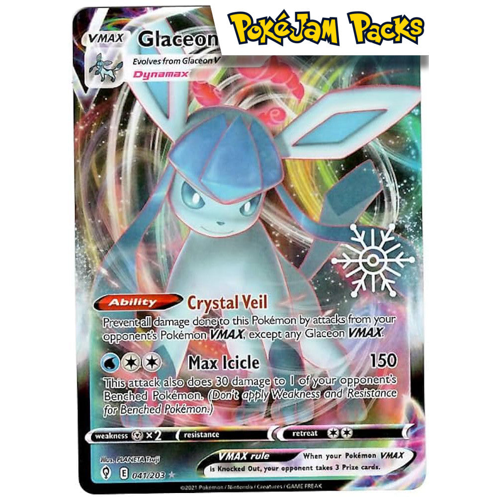 Glaceon VMAX (Snowflake) - 041/203 - Ultra Rare - Evolving Skies - Pokémon TCG