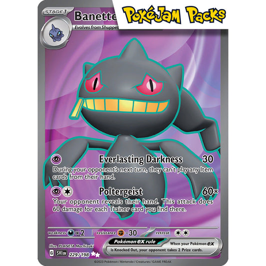 Banette ex - 229/198 - Full Art Secret Rare - Scarlet & Violet - Pokémon TCG