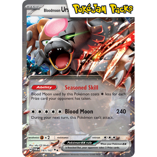 Bloodmoon Ursaluna ex - 141/167 - Ultra Rare - Twilight Masquerade - Pokémon TCG
