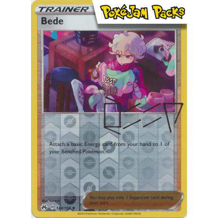 Bede - 124/159 - Holo Rare Reverse Holo - Crown Zenith - Pokémon TCG