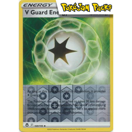 V Guard Energy - 169/195 - Uncommon Reverse Holo - Silver Tempest - Pokémon TCG