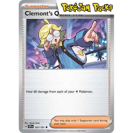 Clemont's Quick Wit - 167/191 - Uncommon - Surging Sparks - Pokémon TCG