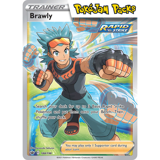 Brawly - 188/198 - Full Art Ultra Rare - Chilling Reign - Pokémon TCG