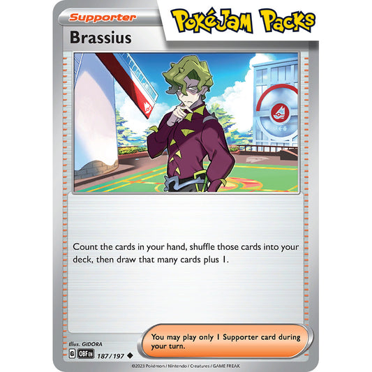 Brassius - 187/197 - Uncommon - Obsidian Flames - Pokémon TCG