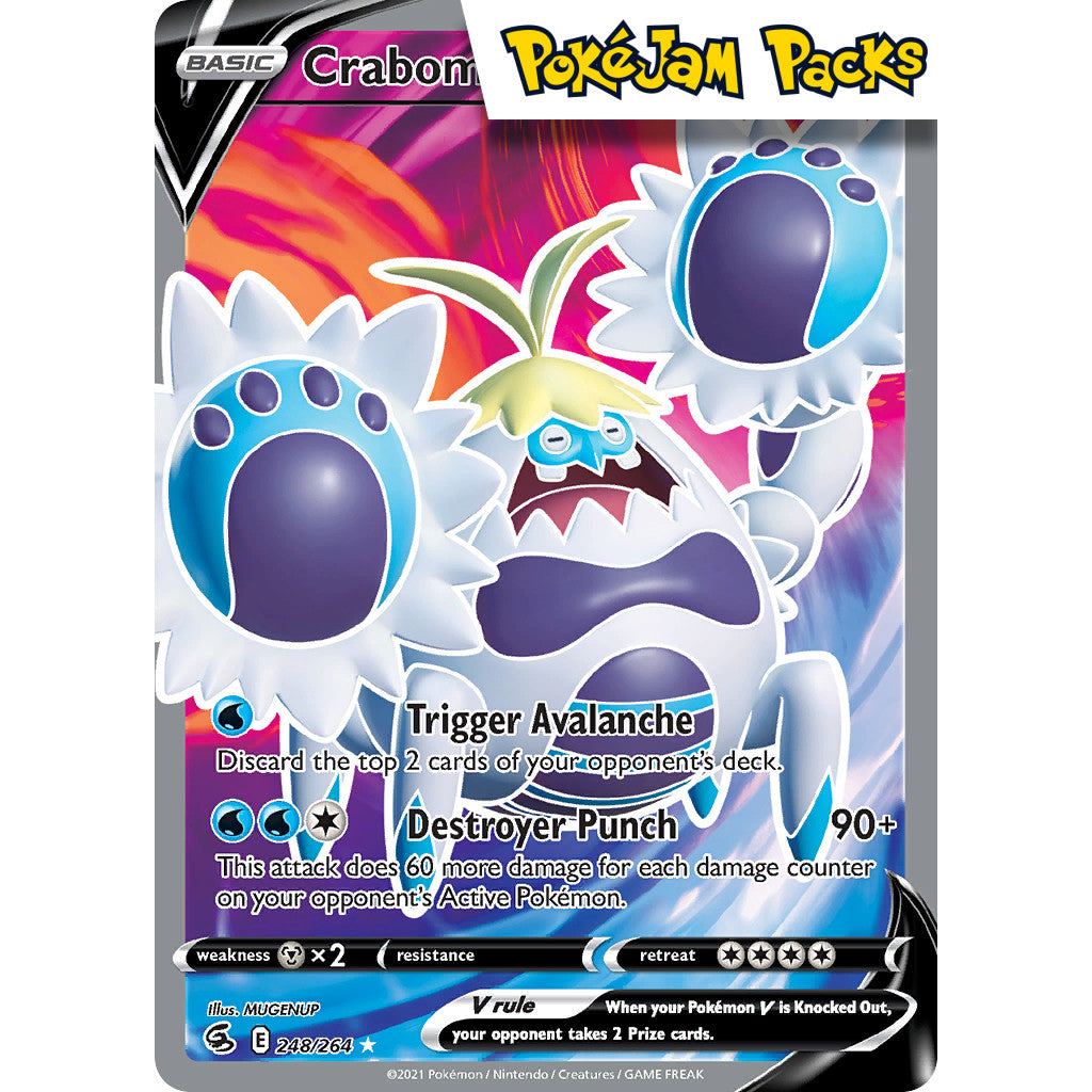 Crabominable V - 248/264 - Full Art Ultra Rare - Fusion Strike - Pokémon TCG