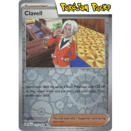 Clavell - 177/193 - Common Reverse Holo - Paldea Evolved - Pokémon TCG