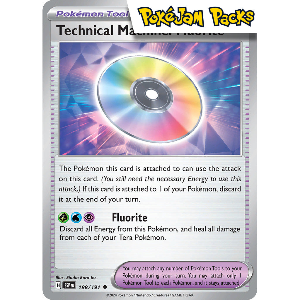 Technical Machine: Fluorite - 188/191 - Uncommon - Surging Sparks - Pokémon TCG