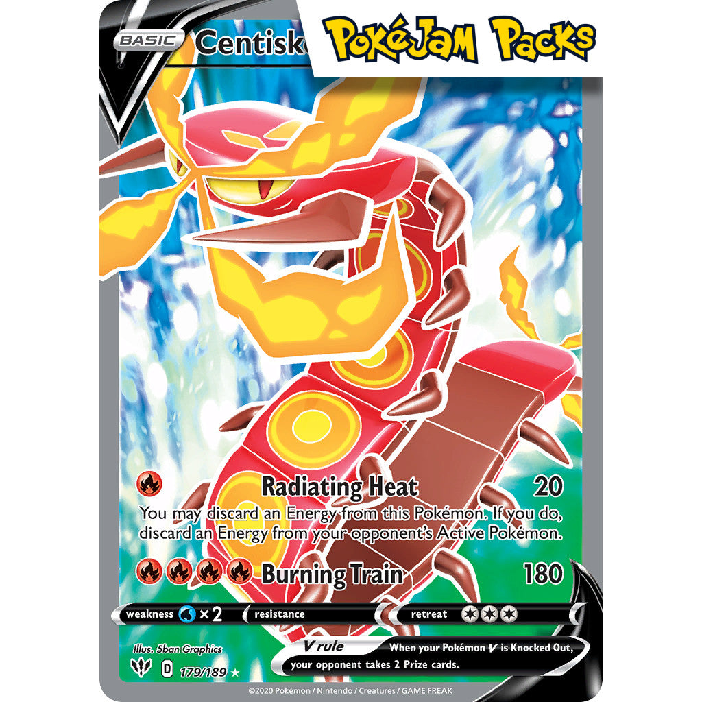 Centiskorch V - 179/189 - Full Art Ultra Rare - Darkness Ablaze - Pokémon TCG