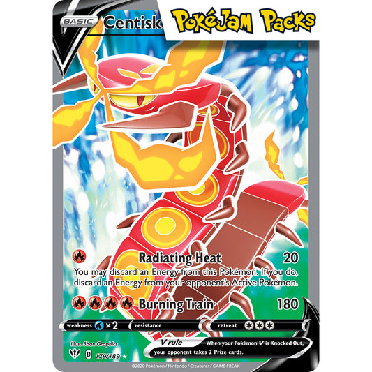 Centiskorch V - 179/189 - Full Art Ultra Rare - Darkness Ablaze - Pokémon TCG