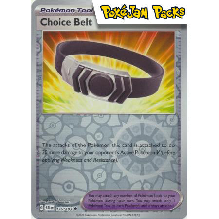 Choice Belt - 176/193 - Uncommon Reverse Holo - Paldea Evolved - Pokémon TCG