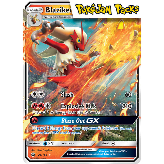 Blaziken GX - 28/168 - Ultra Rare - Celestial Storm - Pokémon TCG