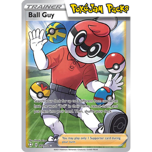 Ball Guy - 065/072 - Full Art Ultra Rare - Shining Fates - Pokémon TCG