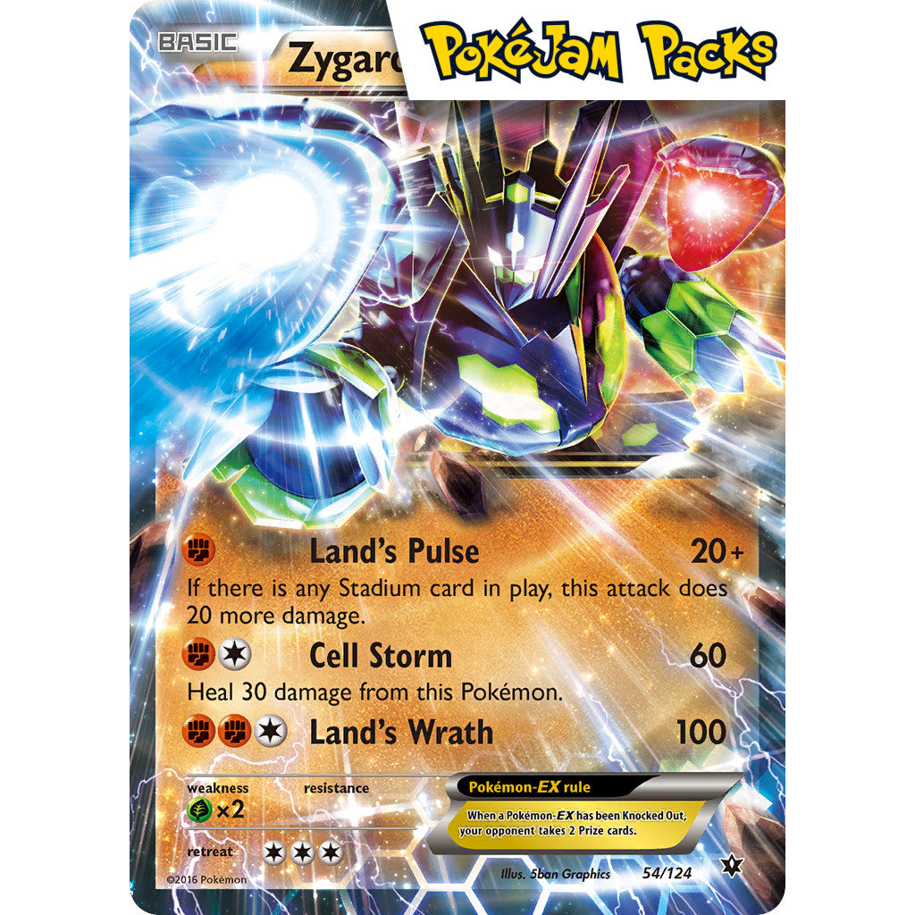 Zygarde EX - 54/124 - Ultra Rare - Fates Collide - Pokémon TCG