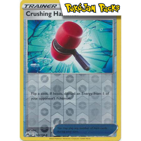 Crushing Hammer - 125/159 - Uncommon Reverse Holo - Crown Zenith - Pokémon TCG