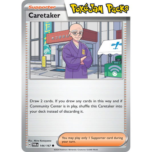 Caretaker - 144/167 - Common - Twilight Masquerade - Pokémon TCG