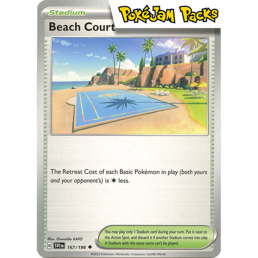 Beach Court - 167/198 - Uncommon - Scarlet & Violet - Pokémon TCG