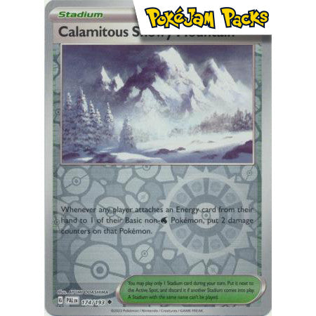Calamitous Snowy Mountain - 174/193 - Uncommon Reverse Holo - Paldea Evolved - Pokémon TCG