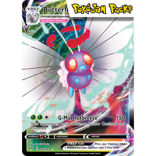 Butterfree VMAX - 002/189 - Ultra Rare - Darkness Ablaze - Pokémon TCG