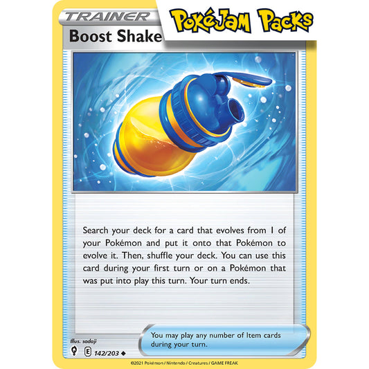 Boost Shake - 142/203 - Uncommon - Evolving Skies - Pokémon TCG