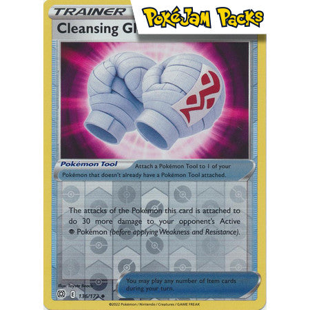 Cleansing Gloves - 136/172 - Uncommon Reverse Holo - Brilliant Stars - Pokémon TCG