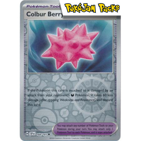 Colbur Berry - 168/191 - Uncommon Reverse Holo - Surging Sparks - Pokémon TCG