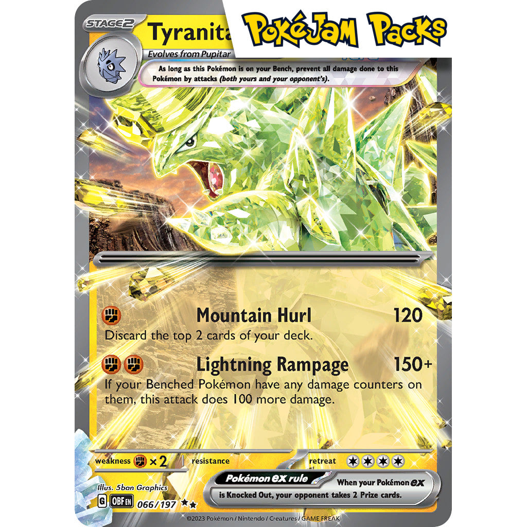 Tyranitar ex - 066/197 - Ultra Rare - Obsidian Flames - Pokémon TCG