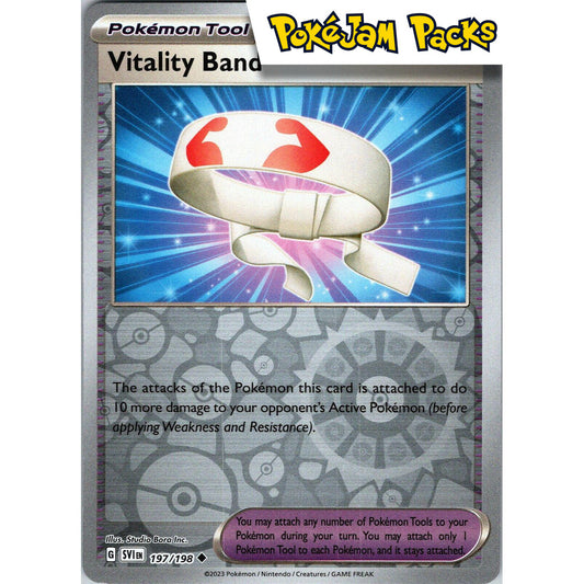 Vitality Band - 197/198 - Uncommon Reverse Holo - Scarlet & Violet - Pokémon TCG