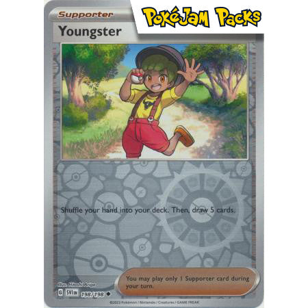 Youngster - 198/198 - Uncommon Reverse Holo - Scarlet & Violet - Pokémon TCG