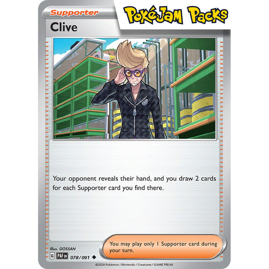 Clive - 078/091 - Uncommon - Paldean Fates - Pokémon TCG