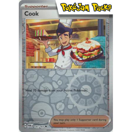 Cook - 147/167 - Uncommon Reverse Holo - Twilight Masquerade - Pokémon TCG
