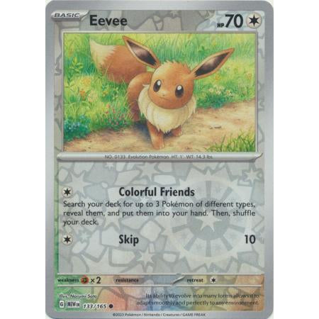 Reverse Holo Singles: Colorless, Fire, Fighting & Psychic - Scarlet & Violet 151 Pokémon TC