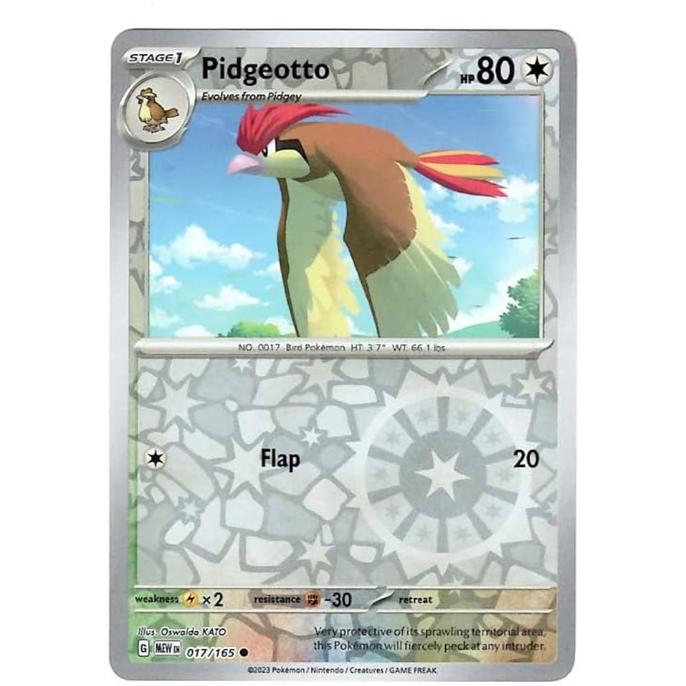 Reverse Holo Singles: Colorless, Fire, Fighting & Psychic - Scarlet & Violet 151 Pokémon TC