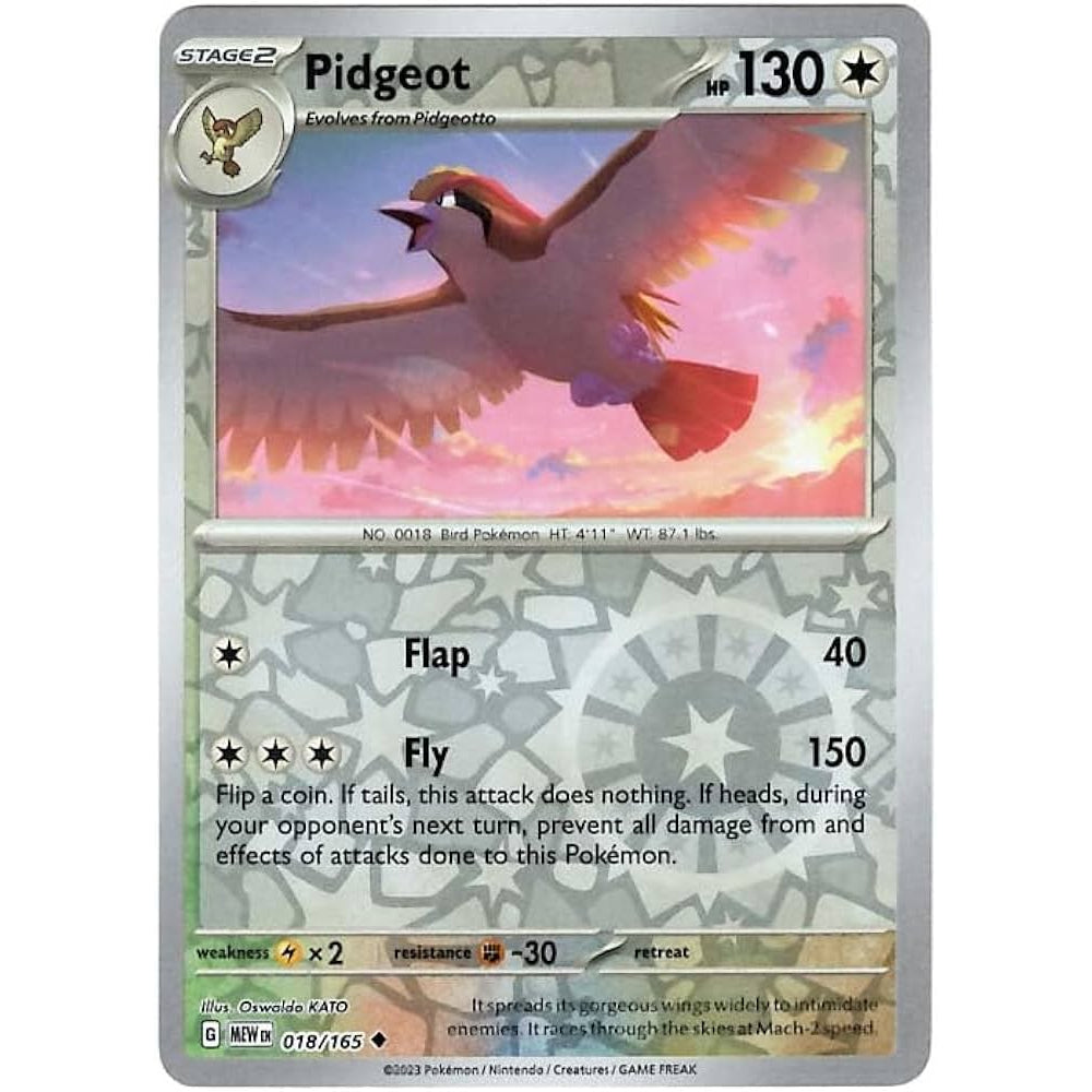 Reverse Holo Singles: Colorless, Fire, Fighting & Psychic - Scarlet & Violet 151 Pokémon TC