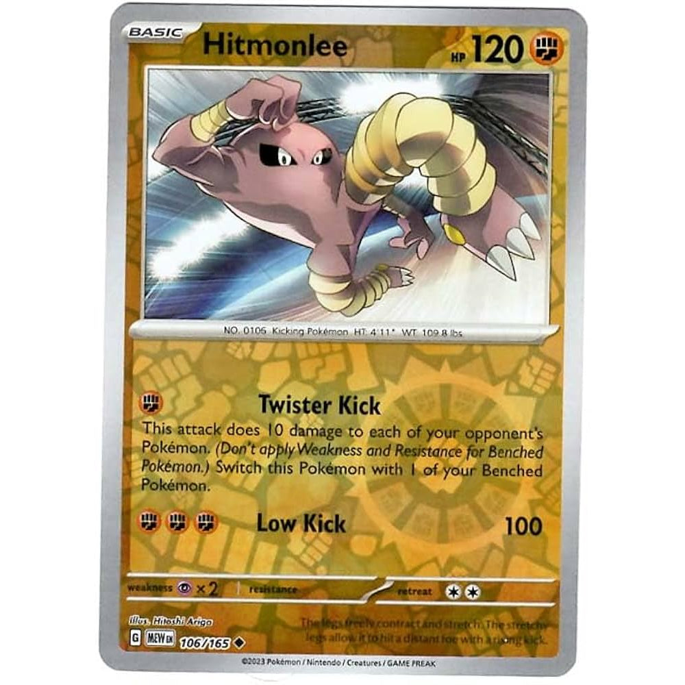 Reverse Holo Singles: Colorless, Fire, Fighting & Psychic - Scarlet & Violet 151 Pokémon TC