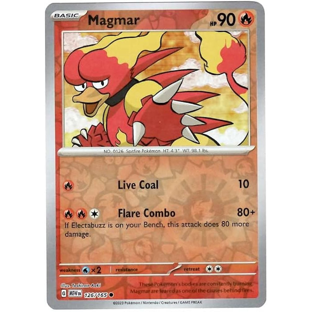 Reverse Holo Singles: Colorless, Fire, Fighting & Psychic - Scarlet & Violet 151 Pokémon TC