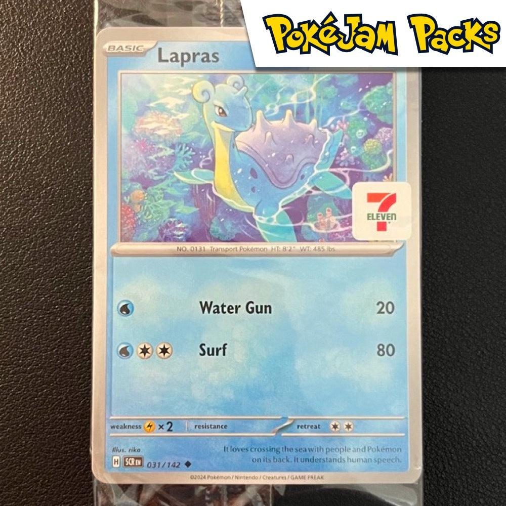 Lapras 7-Eleven (711) Exclusive Promo (Sealed) - 031/142 - Uncommon - Stellar Crown - Pokemon TCG