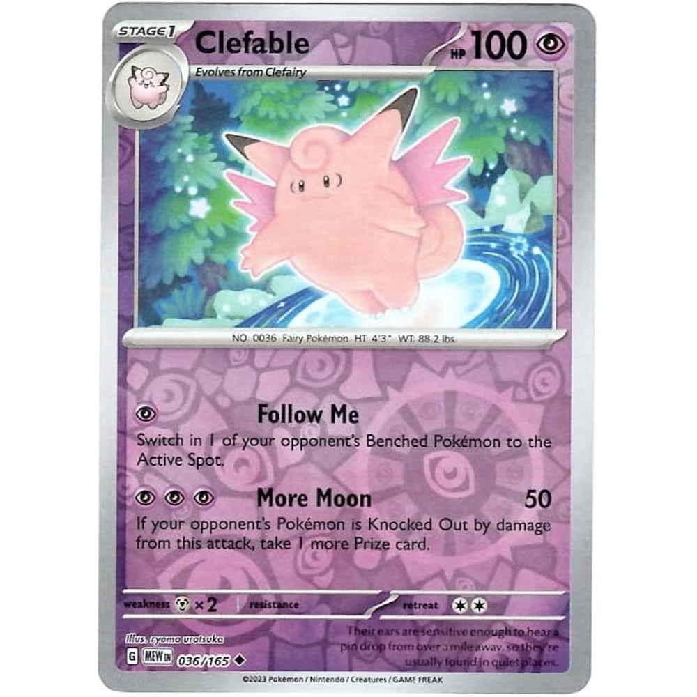Reverse Holo Singles: Colorless, Fire, Fighting & Psychic - Scarlet & Violet 151 Pokémon TC