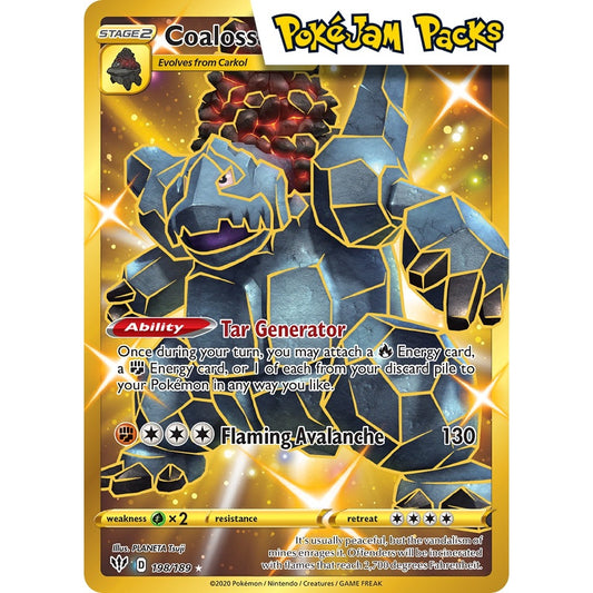 Coalossal - 198/189 - Secret Rare - Sword & Shield - Pokemon TCG