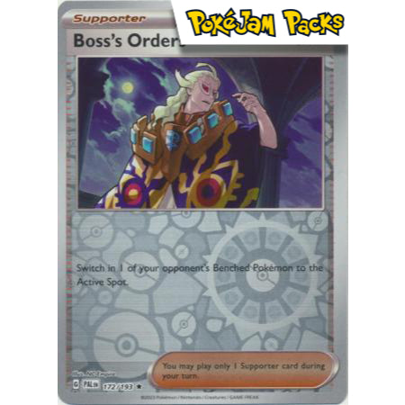 Boss's Orders - 172/193 - Holo Rare Reverse Holo - Paldea Evolved - Pokémon TCG