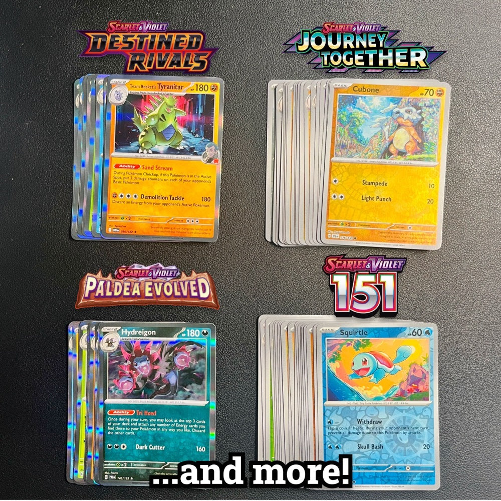 Pokémon Master Set Completer - 10/20pcs Holos & Reverse Non-Repeating Card Packs - Pokémon TCG Cards