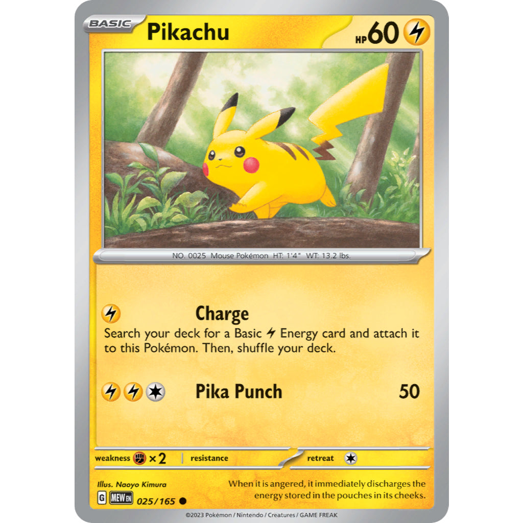 Pikachu Cards - Normal, Common/Uncommon, Reverse Holo - Pokémon TCG
