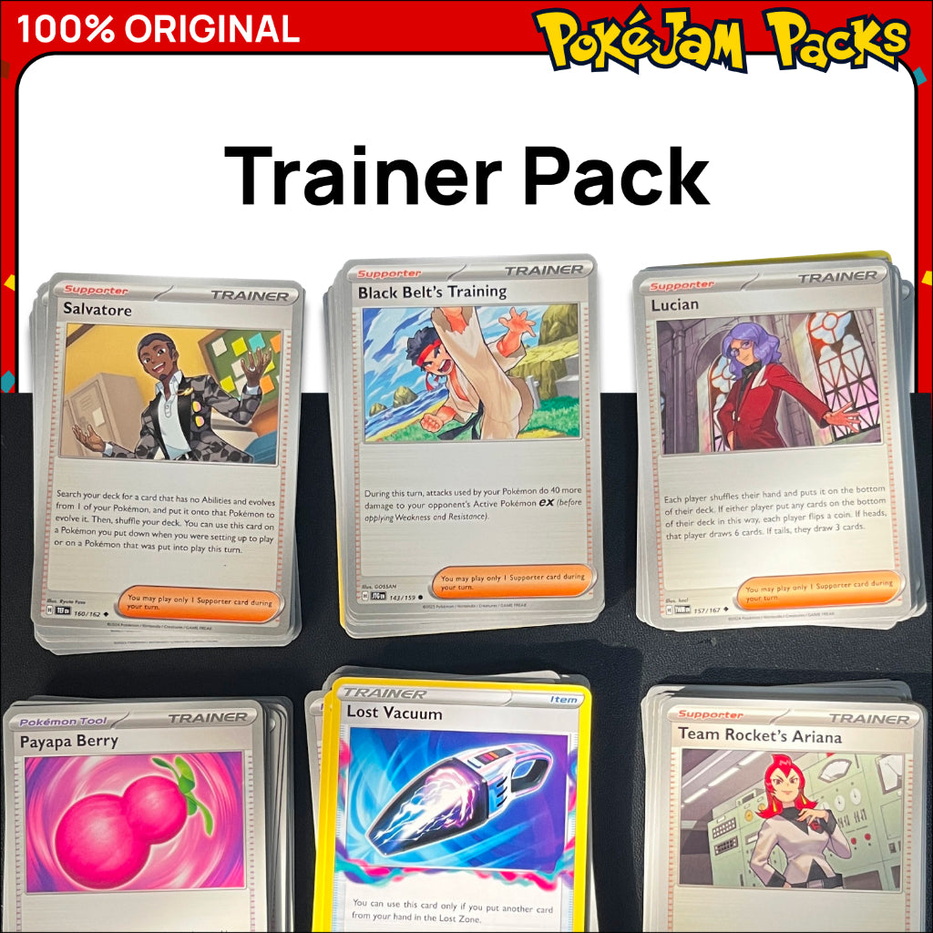 5/10/20 Trainer Card Packs - Pokemon Trainers, Bulk Card, Original Pokemon TCG for your Deck