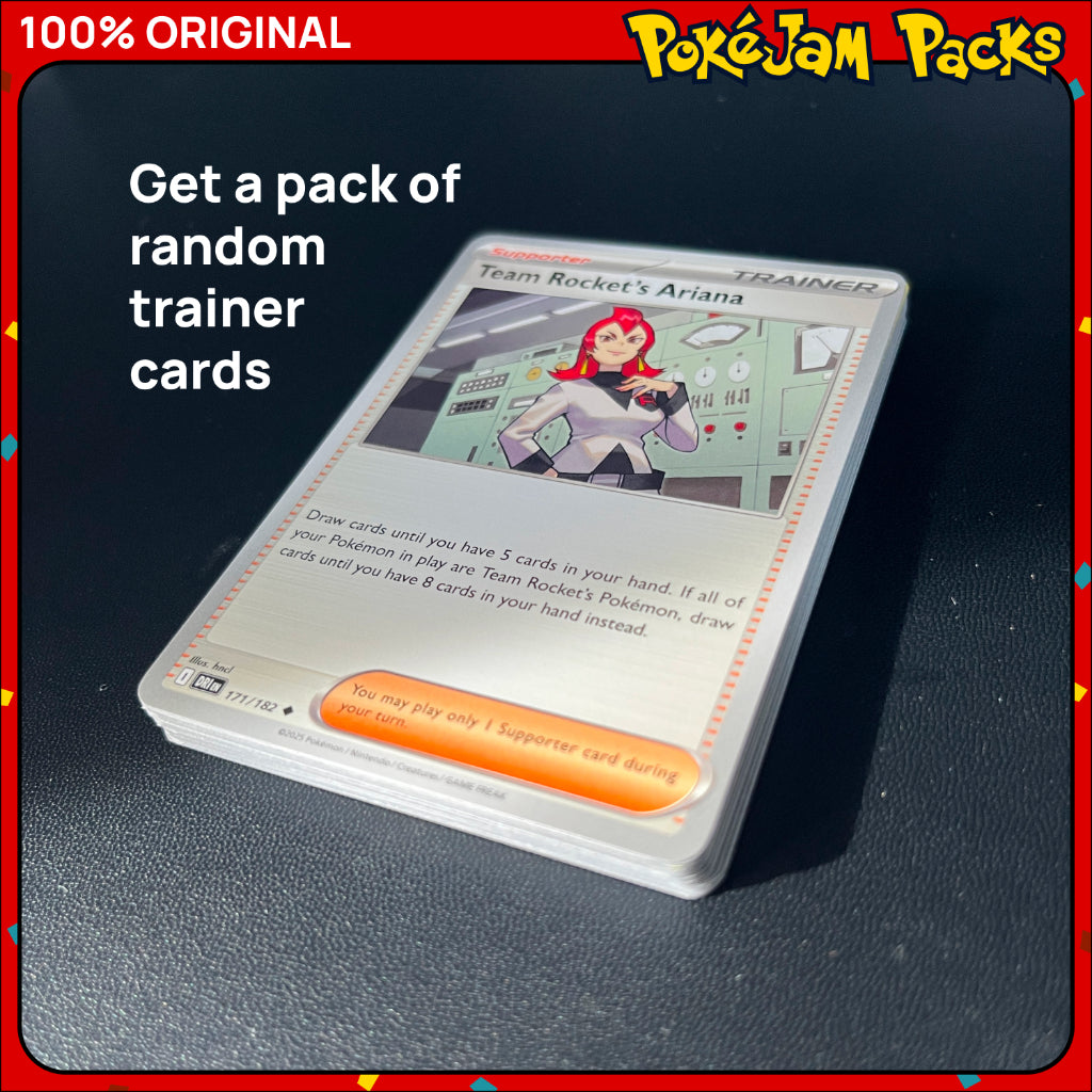 5/10/20 Trainer Card Packs - Pokemon Trainers, Bulk Card, Original Pokemon TCG for your Deck